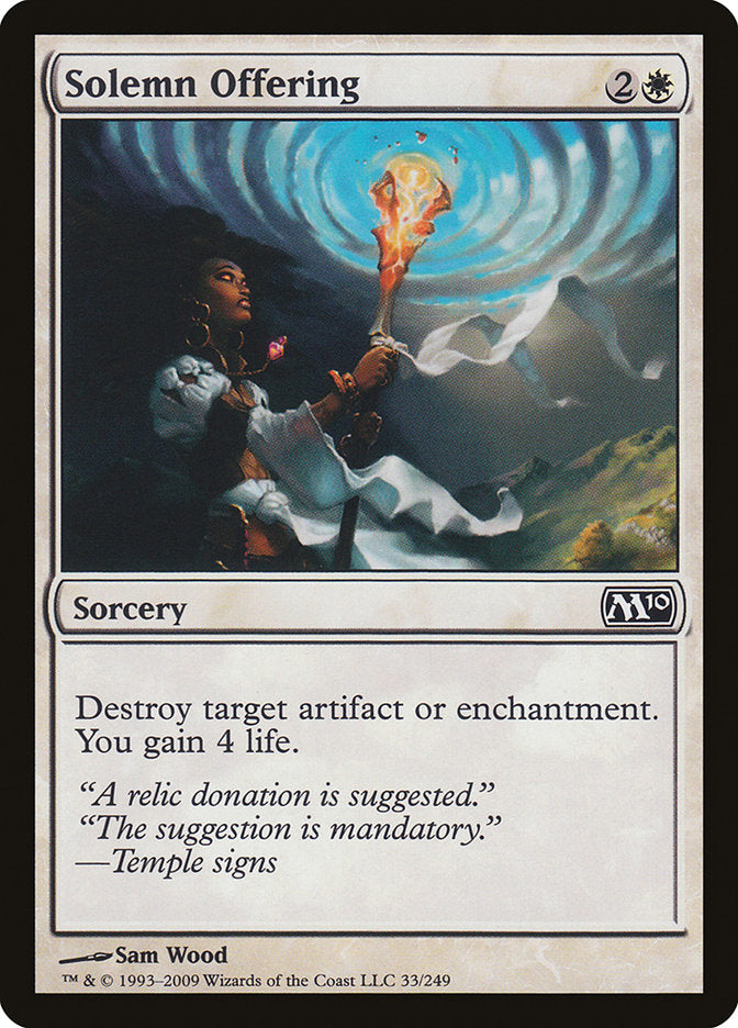 Solemn Offering [Magic 2010] | Gear Gaming Fayetteville