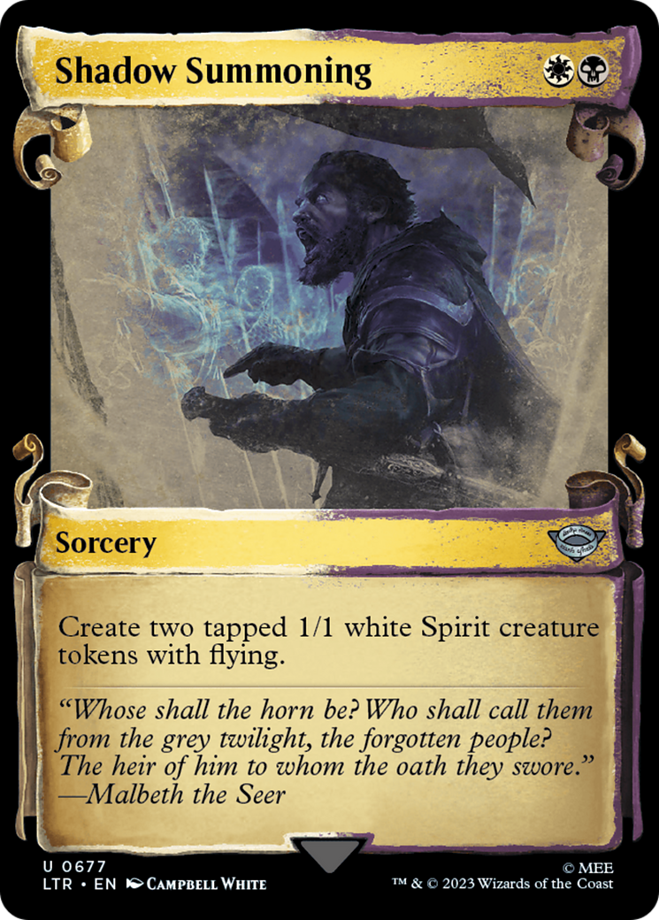 Shadow Summoning [The Lord of the Rings: Tales of Middle-Earth Showcase Scrolls] | Gear Gaming Fayetteville