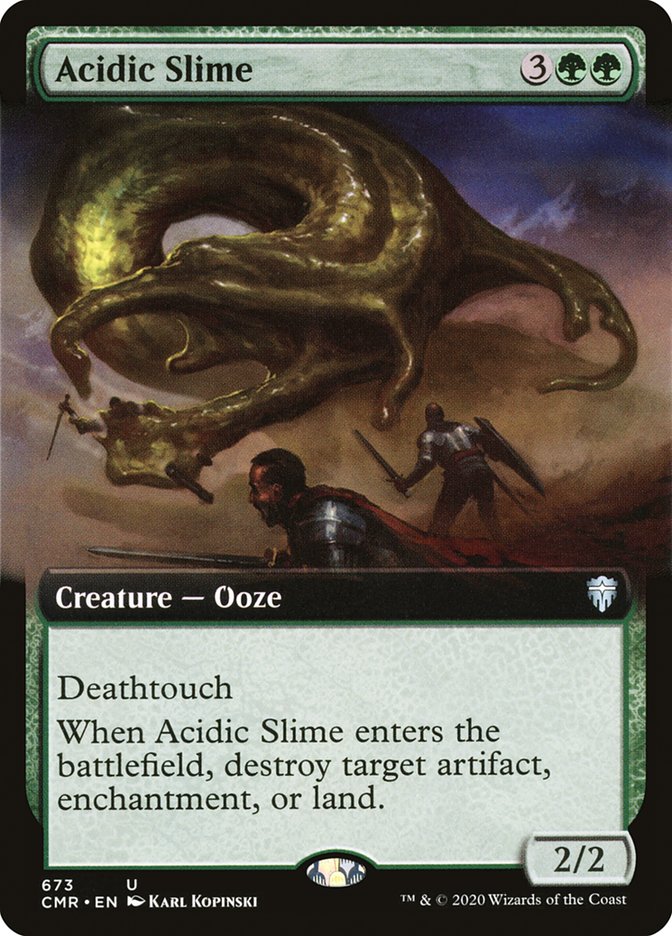 Acidic Slime (Extended Art) [Commander Legends] | Gear Gaming Fayetteville