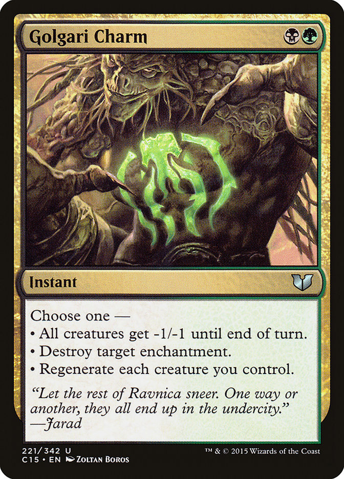 Golgari Charm [Commander 2015] | Gear Gaming Fayetteville