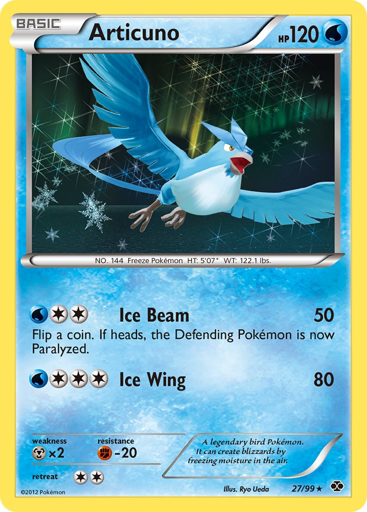 Articuno (27/99) (Blister Exclusive) [Black & White: Next Destinies] | Gear Gaming Fayetteville