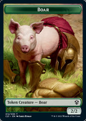 Hydra // Boar Double-Sided Token [Commander 2021 Tokens] | Gear Gaming Fayetteville