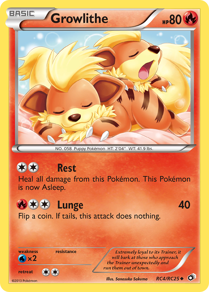 Growlithe (RC4/RC25) [Black & White: Legendary Treasures] | Gear Gaming Fayetteville