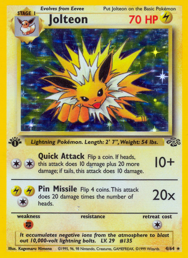 Jolteon (4/64) [Jungle 1st Edition] | Gear Gaming Fayetteville