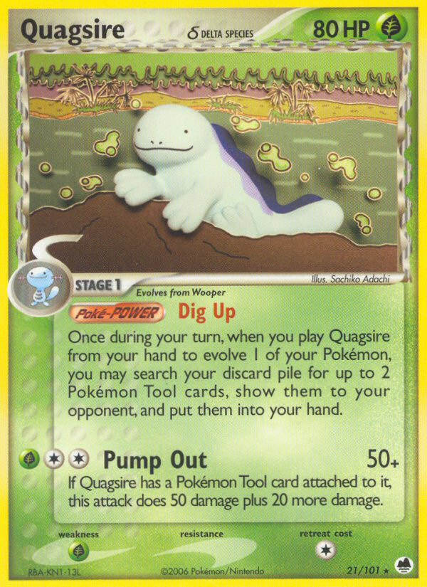 Quagsire (21/101) (Delta Species) [EX: Dragon Frontiers] | Gear Gaming Fayetteville