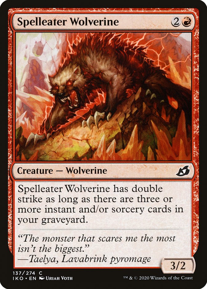 Spelleater Wolverine [Ikoria: Lair of Behemoths] | Gear Gaming Fayetteville