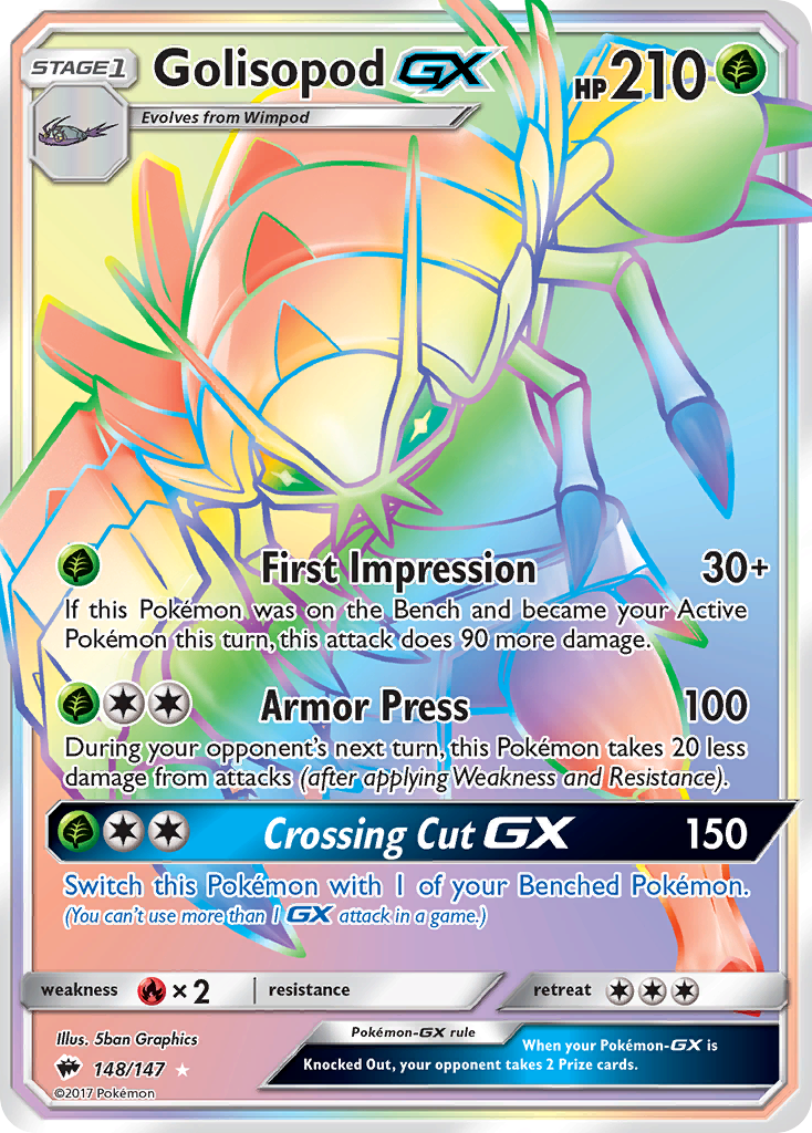 Golisopod GX (148/147) [Sun & Moon: Burning Shadows] | Gear Gaming Fayetteville