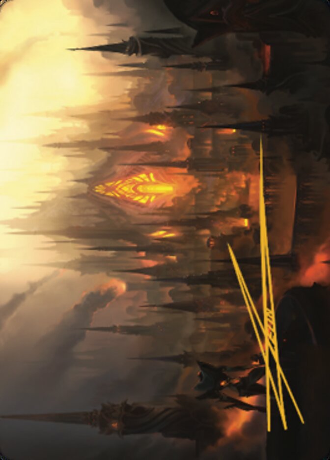 Mishra's Foundry Art Card (Gold-Stamped Signature) [The Brothers' War Art Series] | Gear Gaming Fayetteville