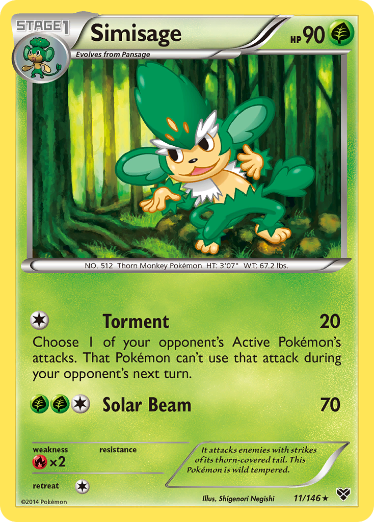 Simisage (11/146) [XY: Base Set] | Gear Gaming Fayetteville