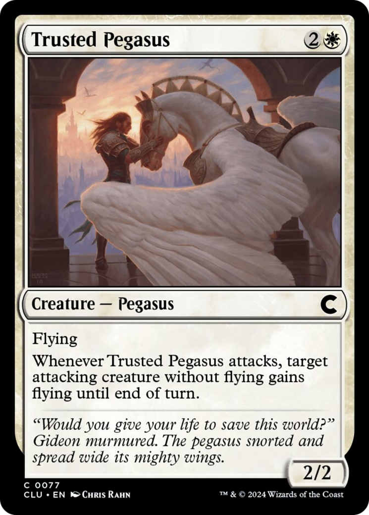 Trusted Pegasus [Ravnica: Clue Edition] | Gear Gaming Fayetteville
