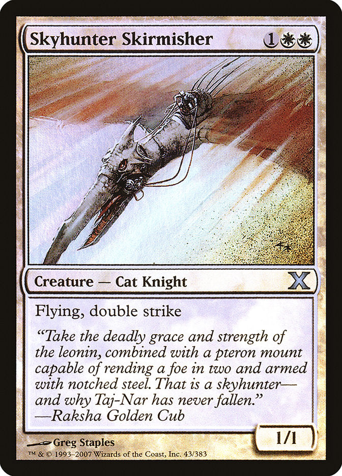 Skyhunter Skirmisher (Premium Foil) [Tenth Edition] | Gear Gaming Fayetteville