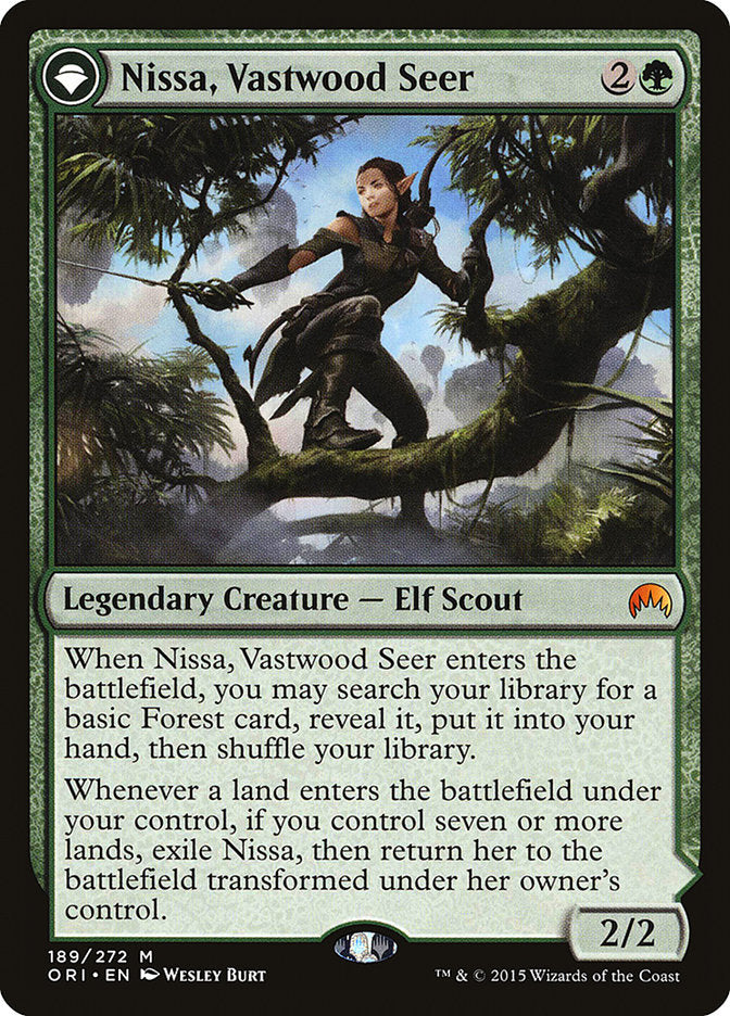 Nissa, Vastwood Seer // Nissa, Sage Animist [Magic Origins] | Gear Gaming Fayetteville