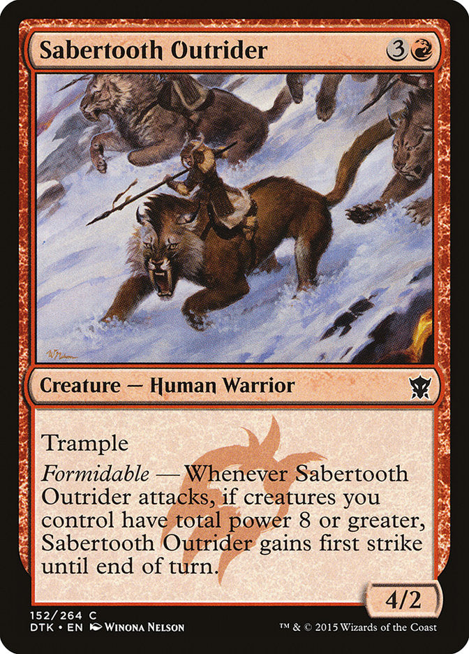 Sabertooth Outrider [Dragons of Tarkir] | Gear Gaming Fayetteville