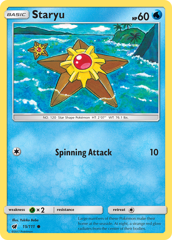 Staryu (15/111) [Sun & Moon: Crimson Invasion] | Gear Gaming Fayetteville