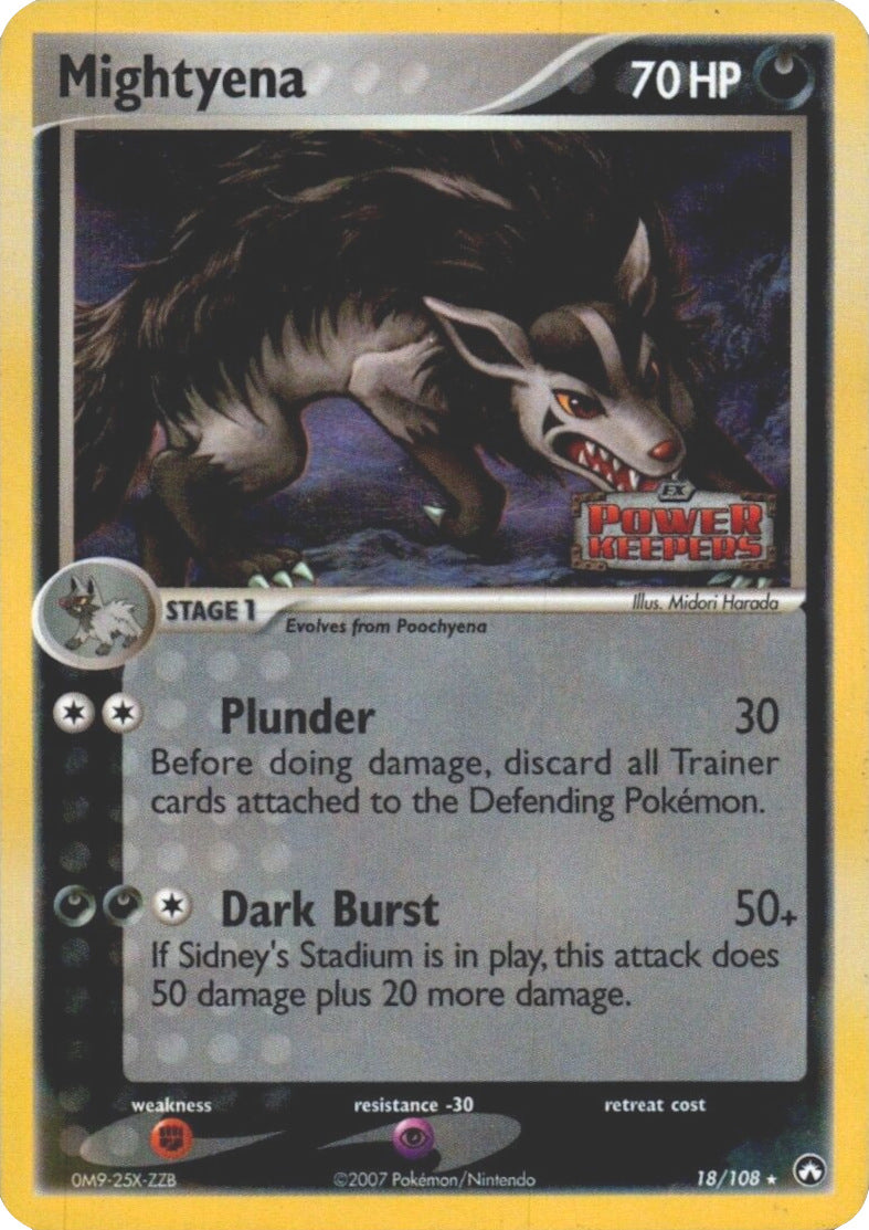 Mightyena (18/108) (Stamped) [EX: Power Keepers] | Gear Gaming Fayetteville