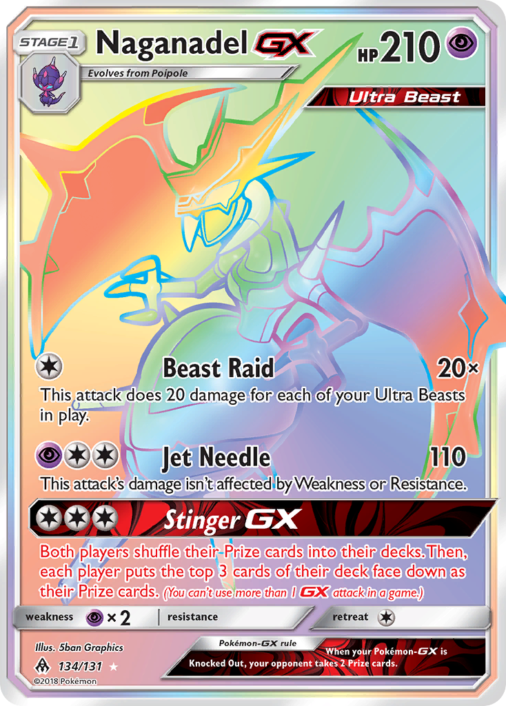 Naganadel GX (134/131) [Sun & Moon: Forbidden Light] | Gear Gaming Fayetteville