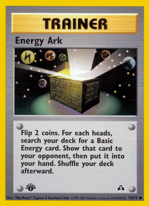 Energy Ark (75/75) [Neo Discovery 1st Edition] | Gear Gaming Fayetteville