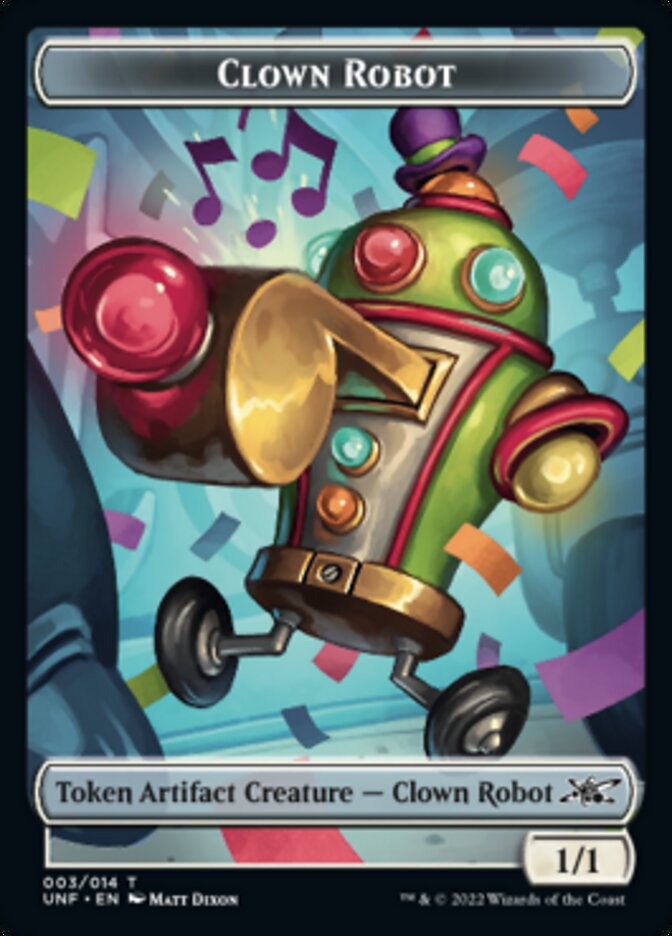 Clown Robot (003) Token [Unfinity Tokens] | Gear Gaming Fayetteville