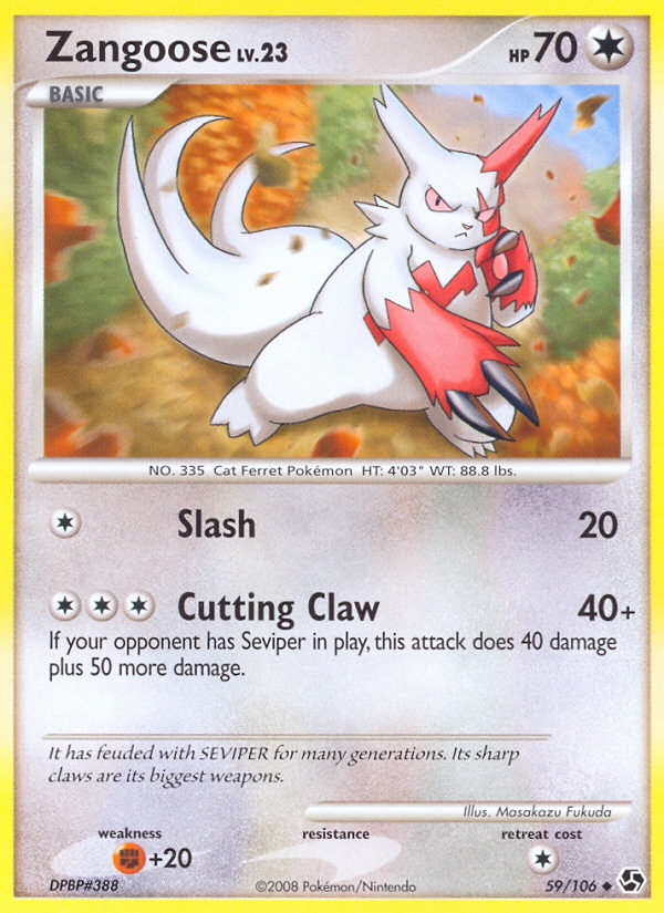 Zangoose (59/106) [Diamond & Pearl: Great Encounters] | Gear Gaming Fayetteville