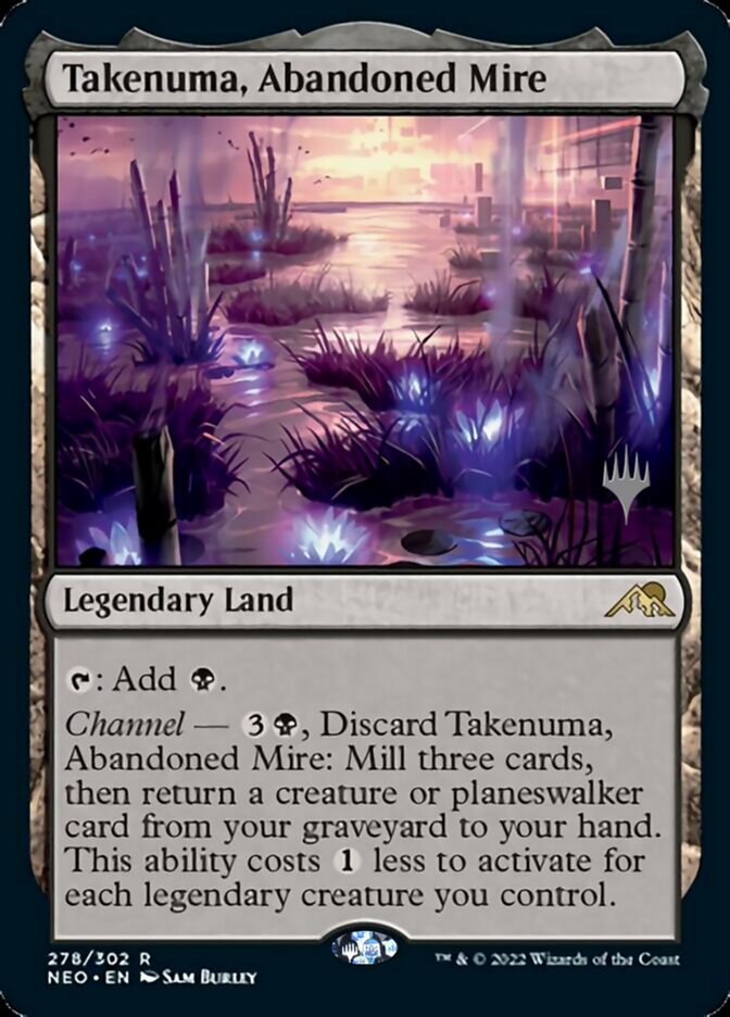 Takenuma, Abandoned Mire (Promo Pack) [Kamigawa: Neon Dynasty Promos] | Gear Gaming Fayetteville