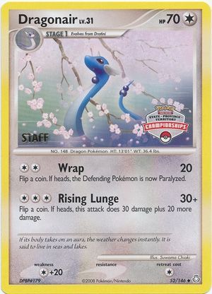 Dragonair (52/146) (State Province Territory Championship Staff) [Diamond & Pearl: Legends Awakened] | Gear Gaming Fayetteville