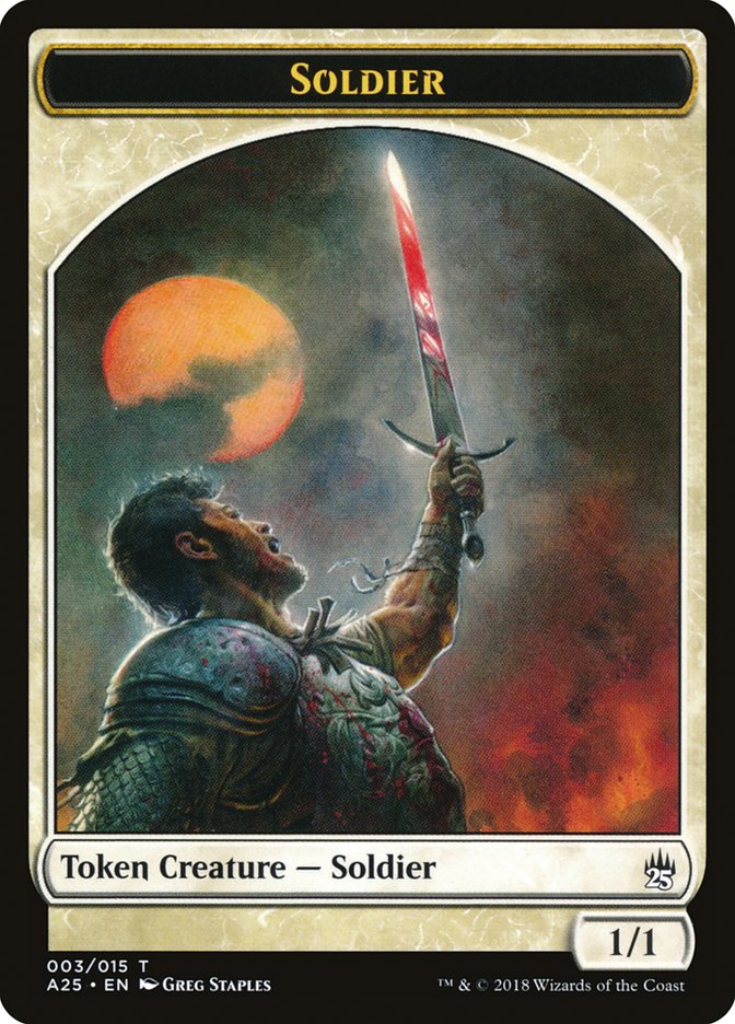 Soldier Token [Masters 25 Tokens] | Gear Gaming Fayetteville