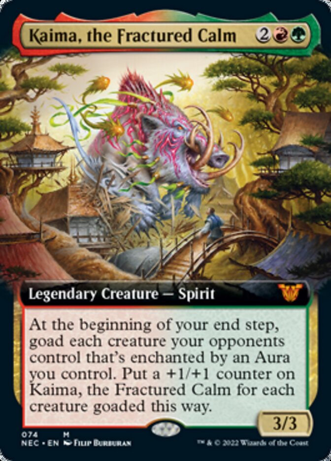 Kaima, the Fractured Calm (Extended Art) [Kamigawa: Neon Dynasty Commander] | Gear Gaming Fayetteville