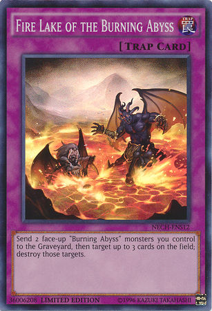 Fire Lake of the Burning Abyss (SE) [NECH-ENS12] Super Rare | Gear Gaming Fayetteville