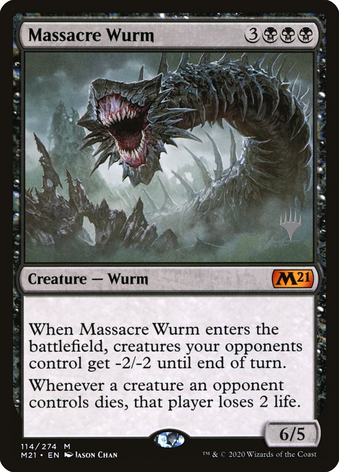 Massacre Wurm (Promo Pack) [Core Set 2021 Promos] | Gear Gaming Fayetteville