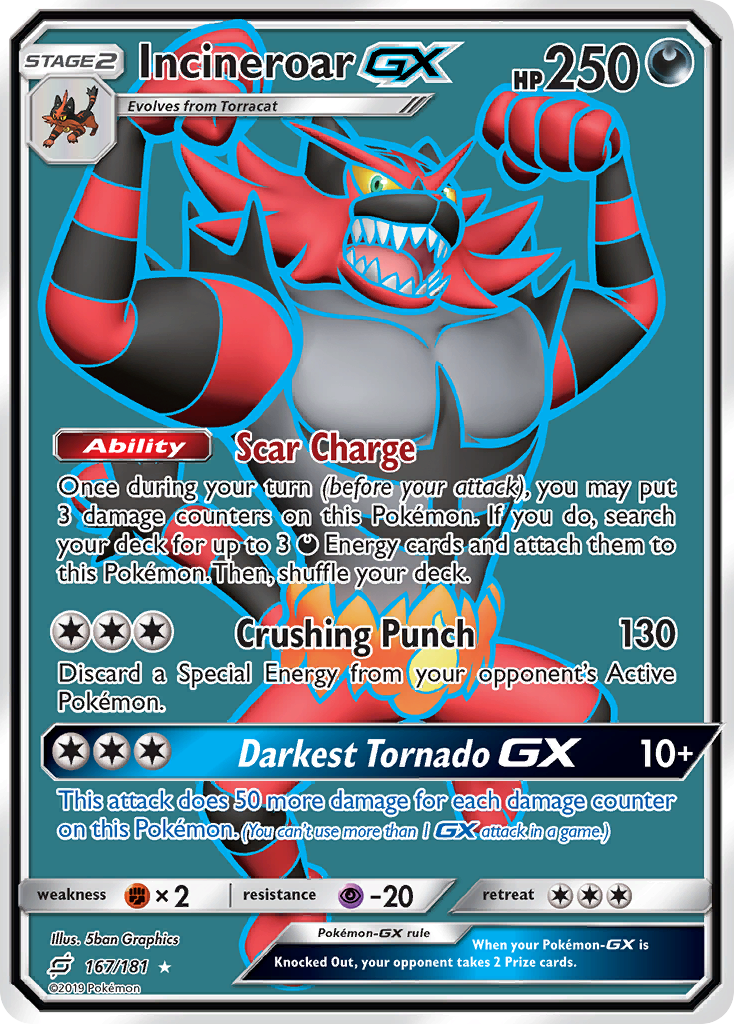 Incineroar GX (167/181) [Sun & Moon: Team Up] | Gear Gaming Fayetteville