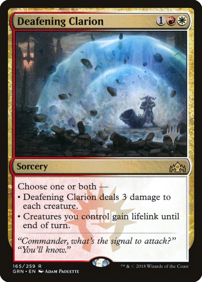 Deafening Clarion (Promo Pack) [Guilds of Ravnica Promos] | Gear Gaming Fayetteville