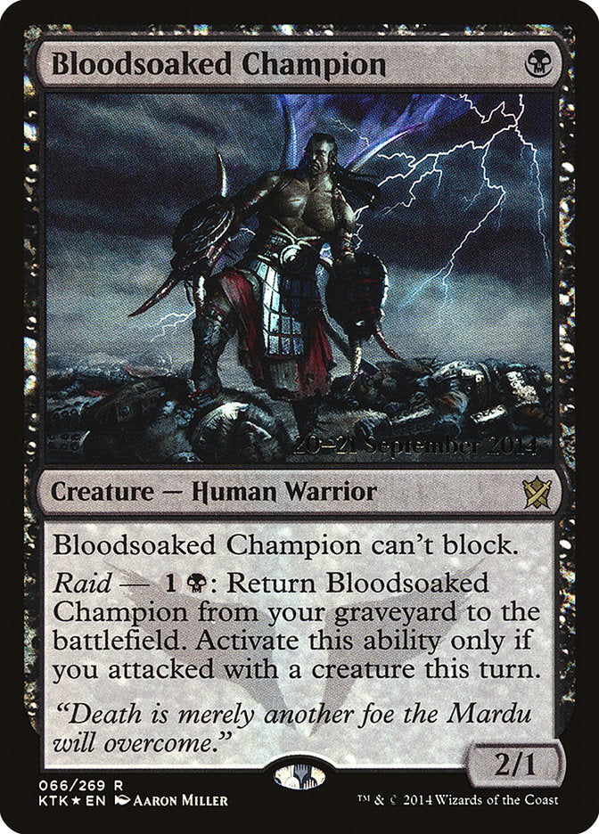 Bloodsoaked Champion [Khans of Tarkir Prerelease Promos] | Gear Gaming Fayetteville