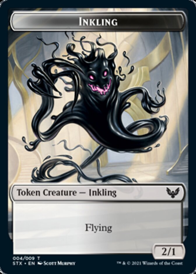 Inkling // Spirit Double-Sided Token [Strixhaven: School of Mages Tokens] | Gear Gaming Fayetteville