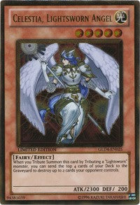 Celestia, Lightsworn Angel [Gold Series 4: Pyramids Edition] [GLD4-EN025] | Gear Gaming Fayetteville