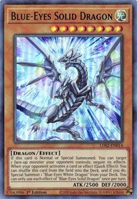 Blue-Eyes Solid Dragon (Green) [LDS2-EN014] Ultra Rare | Gear Gaming Fayetteville