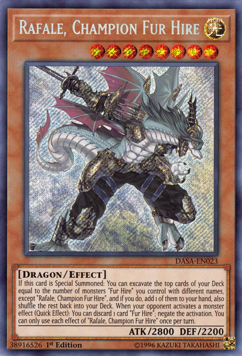 Rafale, Champion Fur Hire [DASA-EN023] Secret Rare | Gear Gaming Fayetteville