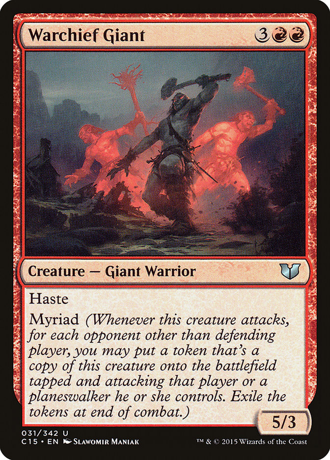 Warchief Giant [Commander 2015] | Gear Gaming Fayetteville