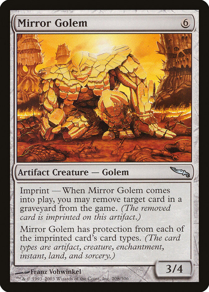 Mirror Golem [Mirrodin] | Gear Gaming Fayetteville