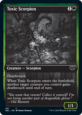 Toxic Scorpion [Innistrad: Double Feature] | Gear Gaming Fayetteville