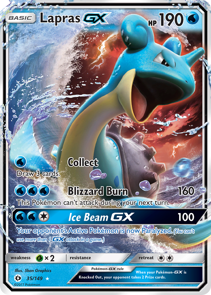 Lapras GX (35/149) [Sun & Moon: Base Set] | Gear Gaming Fayetteville