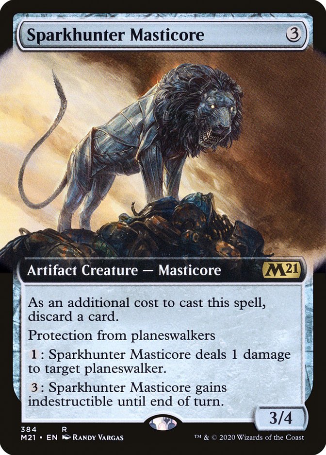 Sparkhunter Masticore (Extended Art) [Core Set 2021] | Gear Gaming Fayetteville