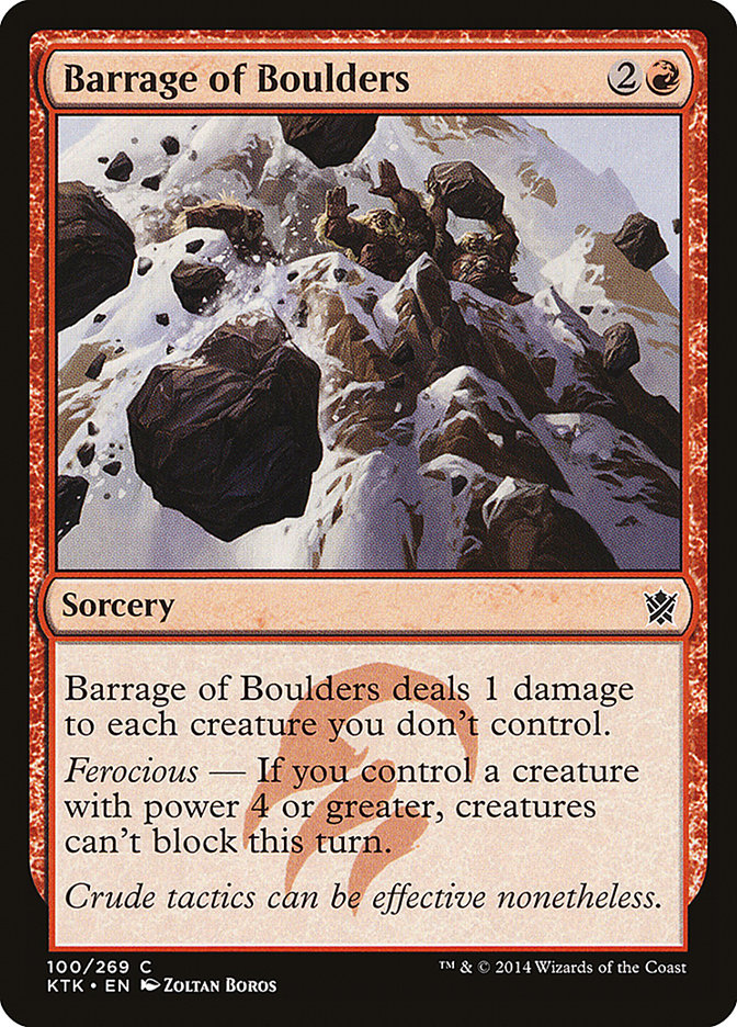 Barrage of Boulders [Khans of Tarkir] | Gear Gaming Fayetteville