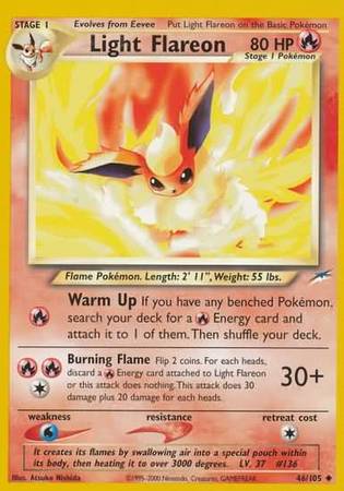 Light Flareon (46/105) [Neo Destiny Unlimited] | Gear Gaming Fayetteville