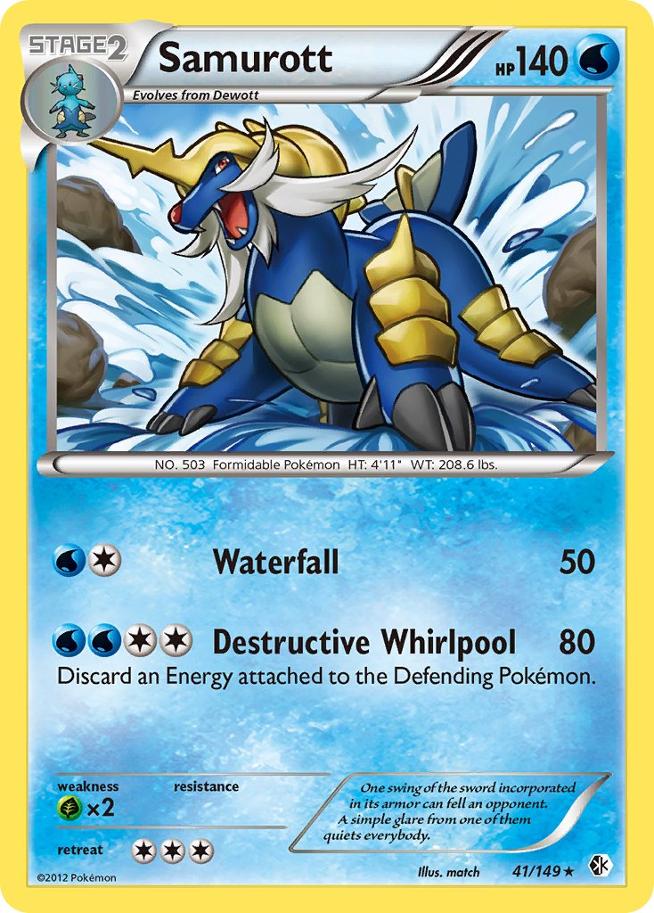 Samurott(41/149) (Theme Deck Exclusive) [Black & White: Boundaries Crossed] | Gear Gaming Fayetteville