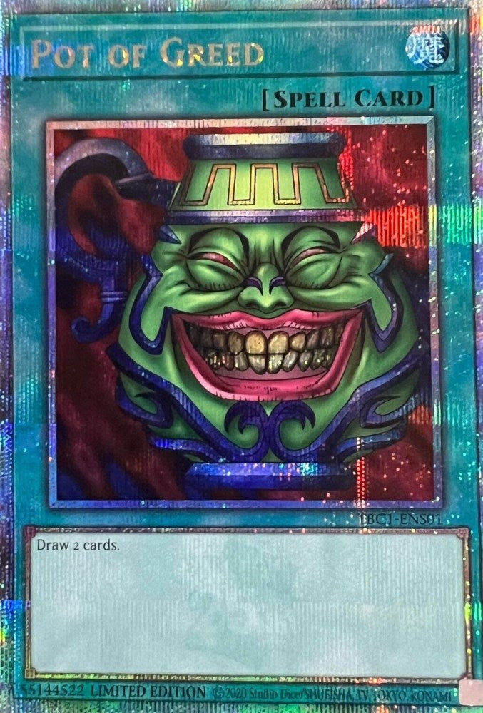 Pot of Greed [TBC1-ENS01] Secret Rare | Gear Gaming Fayetteville