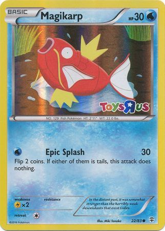 Magikarp (22/83) (Toys R Us Promo) [XY: Generations] | Gear Gaming Fayetteville