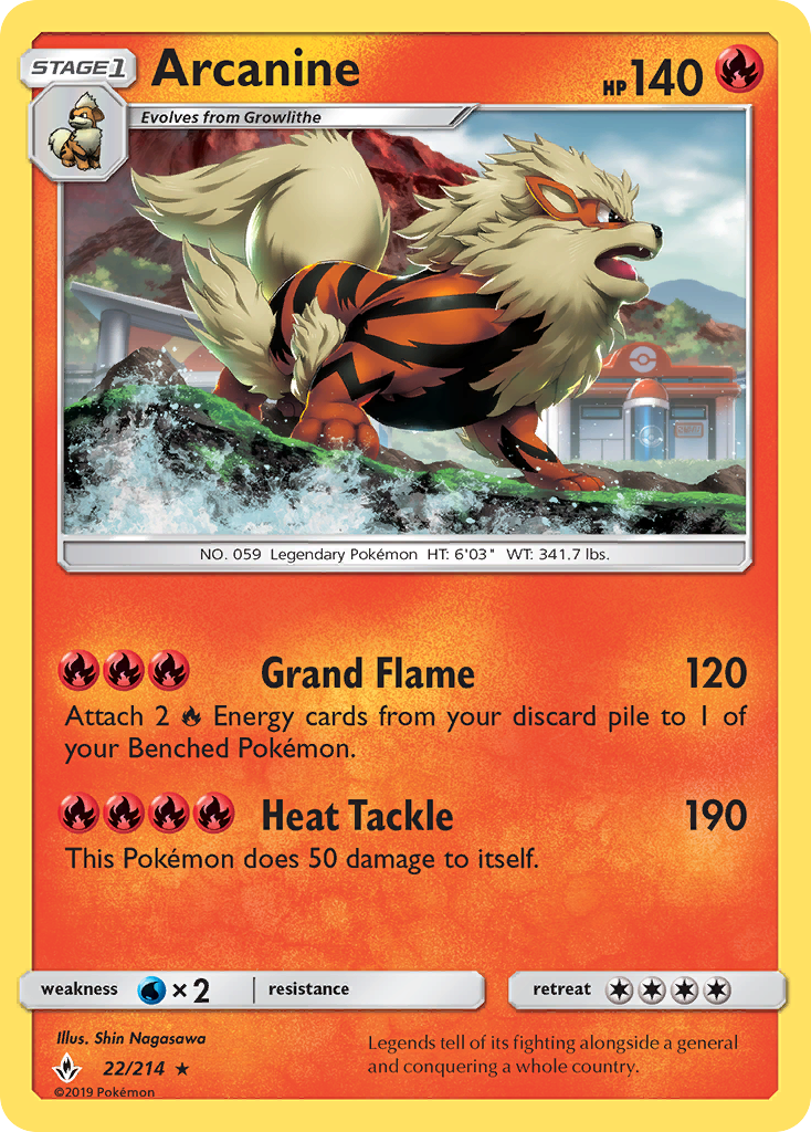 Arcanine (22/214) [Sun & Moon: Unbroken Bonds] | Gear Gaming Fayetteville