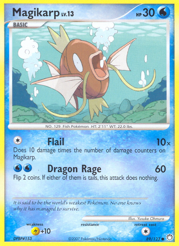 Magikarp (89/123) [Diamond & Pearl: Mysterious Treasures] | Gear Gaming Fayetteville