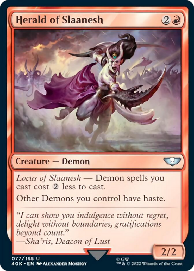 Herald of Slaanesh (Surge Foil) [Warhammer 40,000] | Gear Gaming Fayetteville