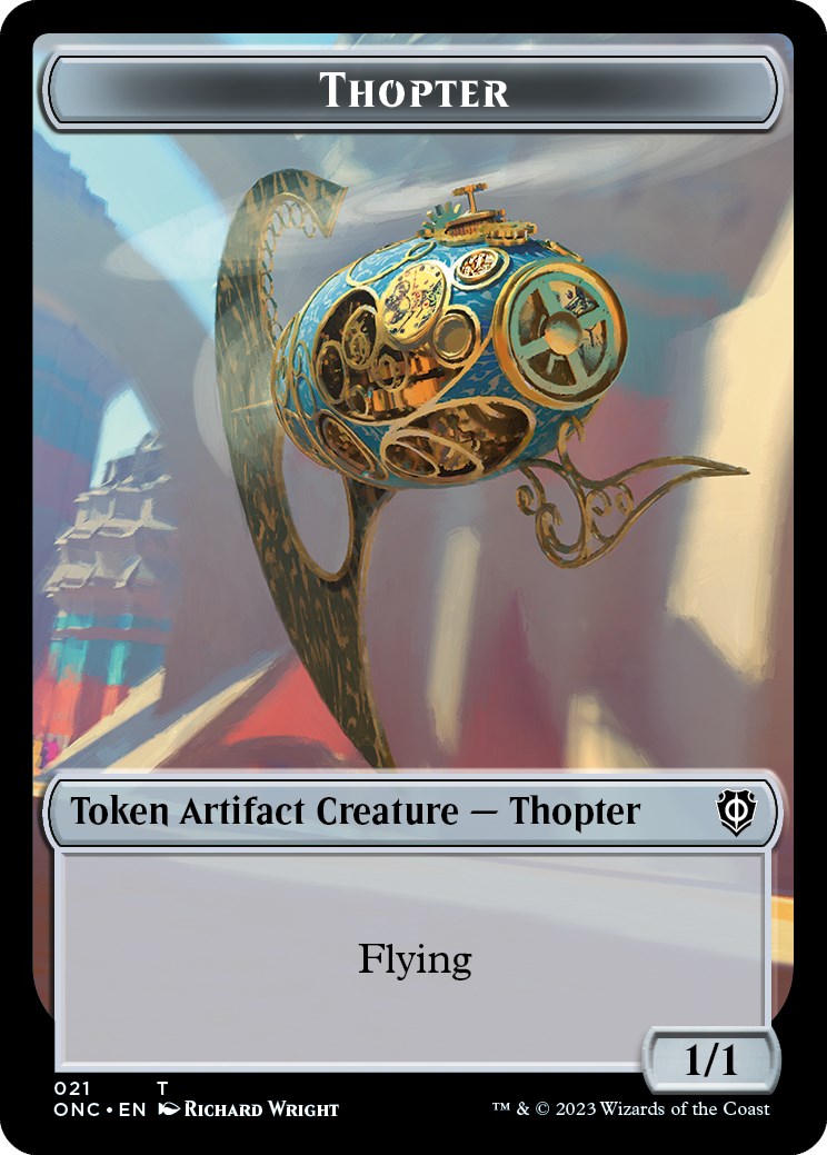 Myr // Thopter Double-Sided Token [Phyrexia: All Will Be One Commander Tokens] | Gear Gaming Fayetteville